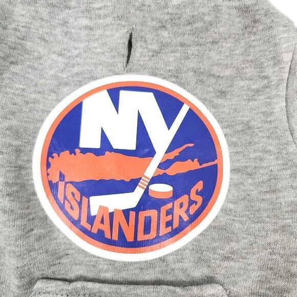 NEW NHL NY Islanders Dog Cat Premium Hoodie Button Up Sweatshirt XS - Picture 2 of 4